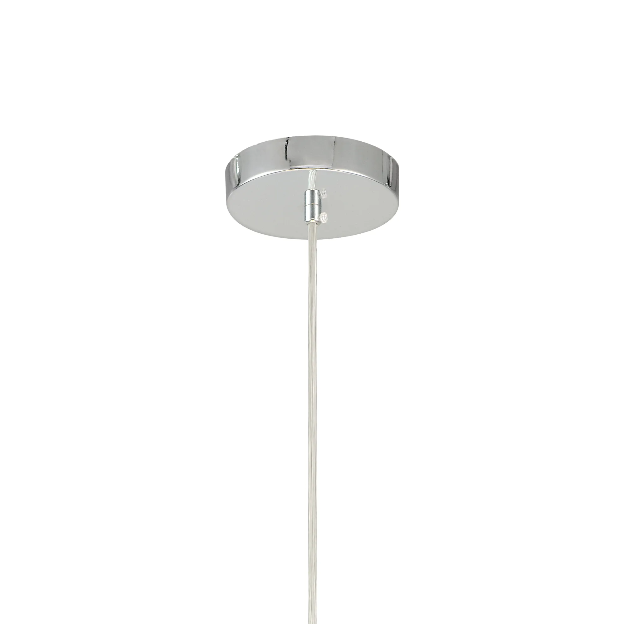 Baymont 40cm 3 Light Pendant Polished Chrome, Black, Frosted Diffuser DK0341  Deco Baymont CH BL